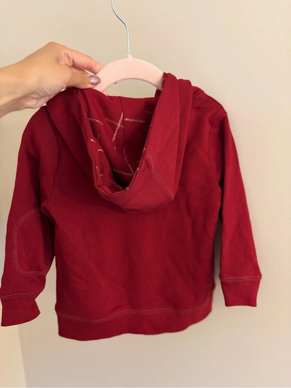 NWT! Oliver & Rain Burgundy Organic Cotton Zip Up Hoodie
